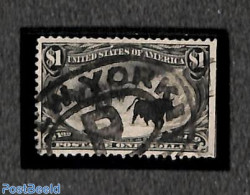 United States Of America 1898 $1 Black, Used, Used Stamps, Nature - Cattle - Gebruikt