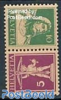 Switzerland 1927 Tete Beche Pair, Mint NH - Neufs