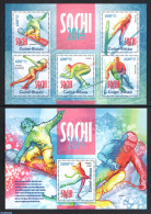Guinea Bissau 2013 Olympics Winter Games 2 S/s, Mint NH, Sport - Ice Hockey - Olympic Winter Games - Skating - Skiing - Eishockey