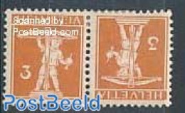 Switzerland 1917 Tete Beche Pair, Mint NH - Unused Stamps