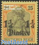 Türkiye 1905 1.25Pia, German Post, Stamp Out Of Set, Unused (hinged) - Other & Unclassified