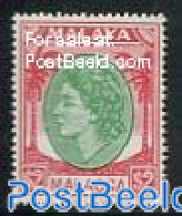 Malaysia 1954 $2, Stamp Out Of Set, Unused (hinged) - Autres & Non Classés