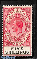 Gibraltar 1925 5Sh, Stamp Out Of Set, Unused (hinged) - Gibraltar