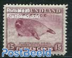 Newfoundland 1932 15c, Stamp Out Of Set, Perf. 12.5, Unused (hinged), Nature - Sea Mammals - Other & Unclassified