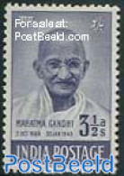 India 1948 3.5A, Stamp Out Of Set, Unused (hinged), History - Gandhi - Unused Stamps