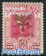 Albania 1920 50Q On 10Q, Stamp Out Of Set, Unused (hinged) - Albanië