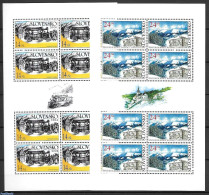 Slovakia 2004 Omnibus/Water System 2 M/ss, Mint NH, Nature - Transport - Water, Dams & Falls - Automobiles - Unused Stamps