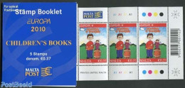 Malta 2010 Europe, Childrens Books Booklet, Mint NH, History - Europa (cept) - Stamp Booklets - Art - Children's Books.. - Unclassified