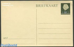 Netherlands 1958 Postcard 8c On 6c Olivegreen, Unused Postal Stationary - Covers & Documents