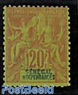 Senegal 1892 20c, Stamp Out Of Set, Unused (hinged) - Senegal (1960-...)