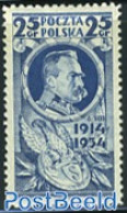 Poland 1934 25Gr, Stamp Out Of Set, Mint NH, Nature - Birds - Ungebraucht