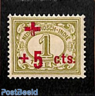 Netherlands Indies 1915 +5c, Stamp Out Of Set, Unused (hinged), Health - Red Cross - Red Cross