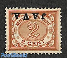 Netherlands Indies 1908 2c, JAVA Inverted, Stamp Out Of Set, Mint NH - Other & Unclassified