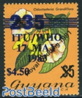 Guyana 1983 Stamp Out Of Set, Mint NH, Nature - Flowers & Plants - Guyane (1966-...)