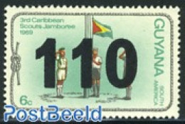 Guyana 1981 Stamp Out Of Set, Mint NH, Sport - Scouting - Guyana (1966-...)