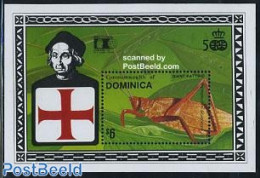 Dominica 1992 Giant Katydid S/s, Mint NH, Nature - Insects - Dominican Republic