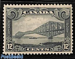 Canada 1928 12c, Stamp Out Of Set, Mint NH, Transport - Railways - Ships And Boats - Art - Bridges And Tunnels - Neufs