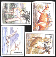 Liberia 1999 Preh. Animals 4 S/s, Mint NH, Nature - Prehistoric Animals - Vor- U. Frühgeschichte