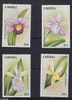 Liberia 2000 Orchids 4v, Mint NH, Nature - Flowers & Plants - Orchids - Other & Unclassified