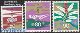 Japan 1995 Greeting Stamps 3v, Mint NH - Nuovi