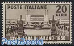 Italy 1950 Milano Fair 1v, Mint NH, Various - Export & Trade - Other & Unclassified