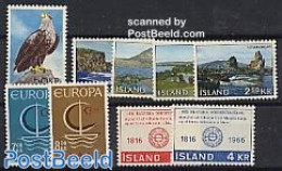 Iceland 1966 Yearset 1966 (9v), Mint NH, Various - Yearsets (by Country) - Neufs