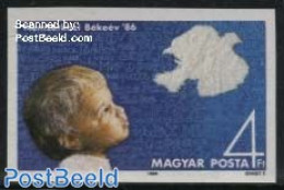 Hungary 1986 Int. Year Of Peace 1v Imperforated, Mint NH, History - Peace - Nuevos