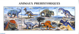 Guinea, Republic 1999 Preh. Animals 8v M/s, Mint NH, Nature - Prehistoric Animals - Vor- U. Frühgeschichte