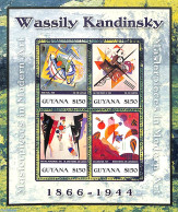 Guyana 2003 W. Kandinsky 4v M/s, Mint NH, Art - Modern Art (1850-present) - Paintings - Guyana (1966-...)