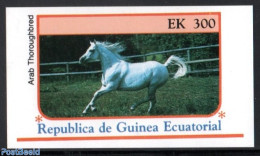 Equatorial Guinea 1976 Arab Horse S/s, Mint NH, Nature - Horses - Guinea Equatoriale