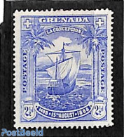 Grenada 1898 Discovery 400th Anniv. 1v, Unused (hinged), History - Transport - Explorers - Ships And Boats - Explorers