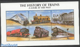 Gambia 2001 Railways 6v M/s, Mint NH, Transport - Railways - Trains