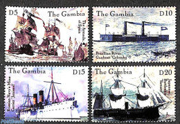 Gambia 2000 Historical Ships 4v, Mint NH, Transport - Ships And Boats - Ships
