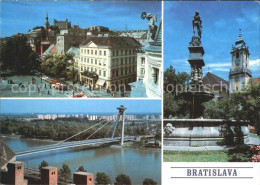 72343181 Bratislava Pressburg Pozsony Bruecke Brunnen   - Slowakei