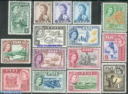 Fiji 1954 Definitives 15v, Mint NH, Science - Transport - Various - Mining - Railways - Ships And Boats - Agriculture .. - Trains
