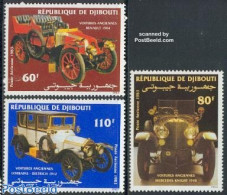 Djibouti 1983 Automobiles 3v (Renault, Mercedes, Lorraine-Dietri, Mint NH, Transport - Automobiles - Voitures