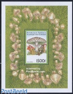 Comoros 1999 Mushroom & Elf S/s, Lepiota Molybdites, Mint NH, Nature - Mushrooms - Art - Fairytales - Mushrooms