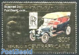 Central Africa 1983 Automobiles 1v, Gold, Mint NH, Transport - Automobiles - Autos