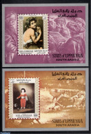 Aden 1967 Upper Yafa, Paintings 2 S/s, Mint NH, Art - Paintings - Autres & Non Classés
