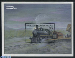 Congo Dem. Republic, (zaire) 2001 New York Central & Hudson River Railroad S/s, Mint NH, Transport - Railways - Trains