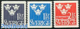 Sweden 1967 Definitives 3v, Mint NH - Unused Stamps
