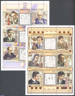 Chad 1999 Chess Players 18v (2 M/s), Mint NH, Sport - Chess - Other & Unclassified