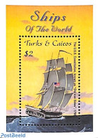 Turks And Caicos Islands 2001 USS Constitution S/s, Mint NH, Transport - Ships And Boats - Schiffe