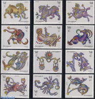 Somalia 1999 Zodiac 12v, Mint NH, Nature - Science - Animals (others & Mixed) - Somalia (1960-...)