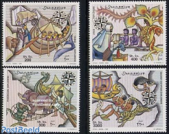 Somalia 1999 Discoveries 4v, Mint NH, History - Transport - Explorers - Ships And Boats - Erforscher