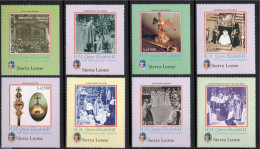 Sierra Leone 2003 Golden Coronation 8v, Mint NH, History - Kings & Queens (Royalty) - Royalties, Royals