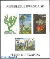 Rwanda 1995 Flora S/s Imperforated, Mint NH, Nature - Cacti - Flowers & Plants - Sukkulenten