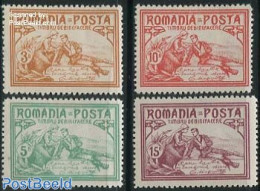 Romania 1906 Welfare, Queen 4v, Unused (hinged), Art - Handwriting And Autographs - Neufs