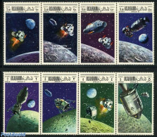 Ras Al-Khaimah 1969 Apollo X & XI 2x4v [:::], Mint NH, Transport - Space Exploration - Ras Al-Khaima
