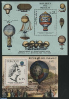 Paraguay 1983 Montgolfiere 2 S/s, Mint NH, Transport - Balloons - Airships